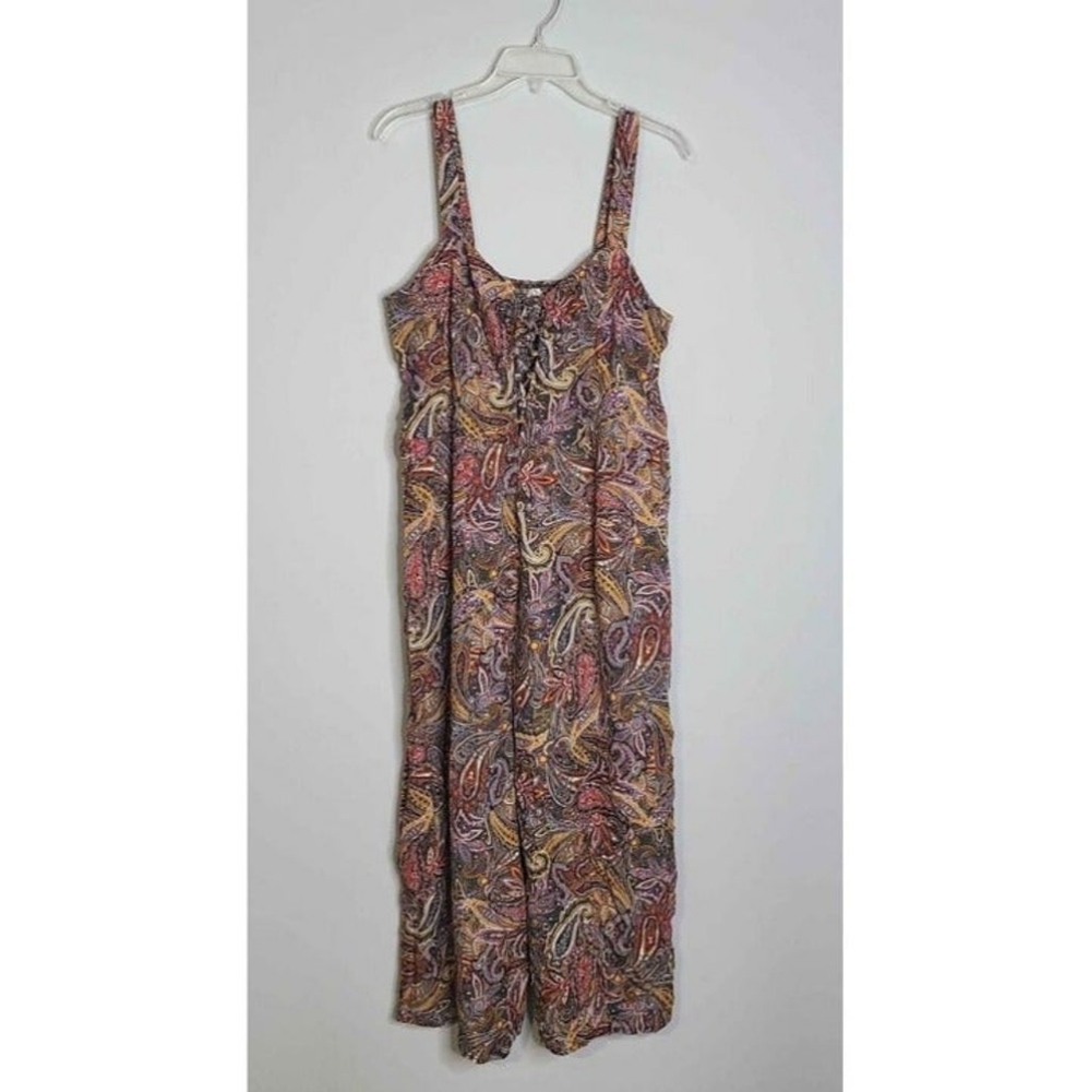 Xhilaration Paisley Cropped Jumpsuit